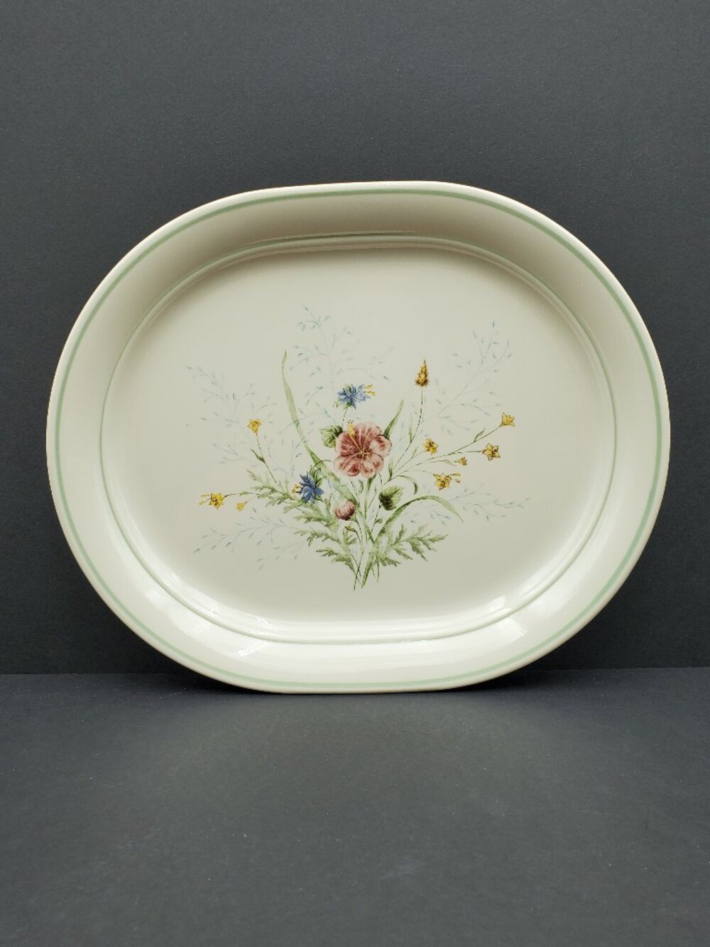 Corelle Summer Mist Platter Corning Cornerstone Floral Sandstone Serving Plate